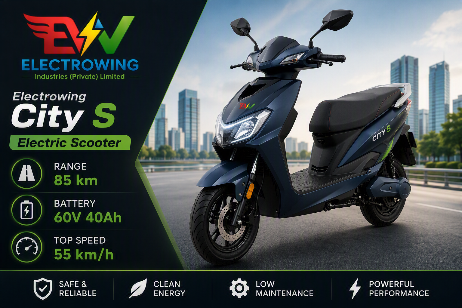 Electrowing City S Electric Scooter
